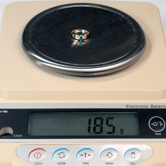 10k Emerald  Ring SOLID Yellow Gold Marquis - Picture 10 of 10